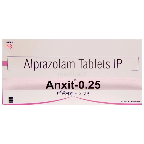 anxit 0.25mg tablet 15's